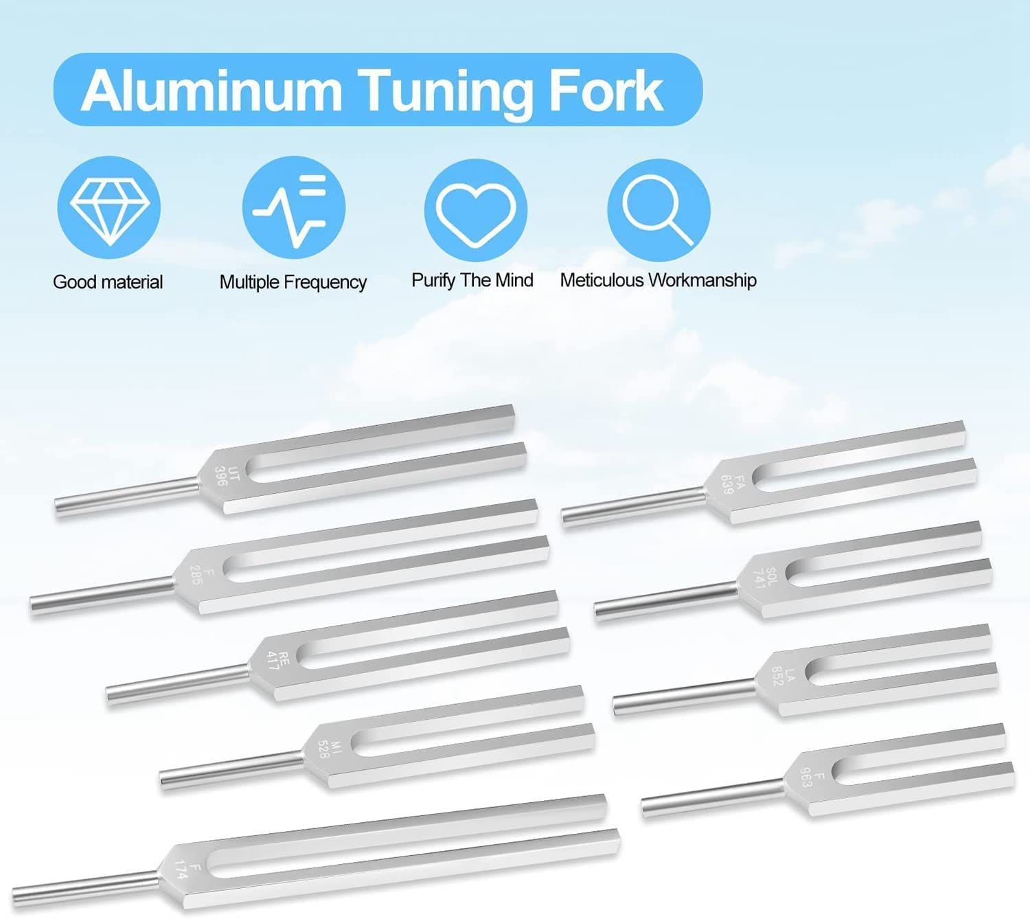 Amazon | 音叉セット-チャクラ、サウンドセラピー、体、心、精神を完璧